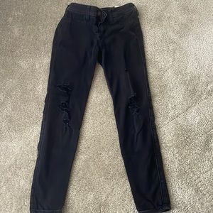 Hollister black ripped Jeans